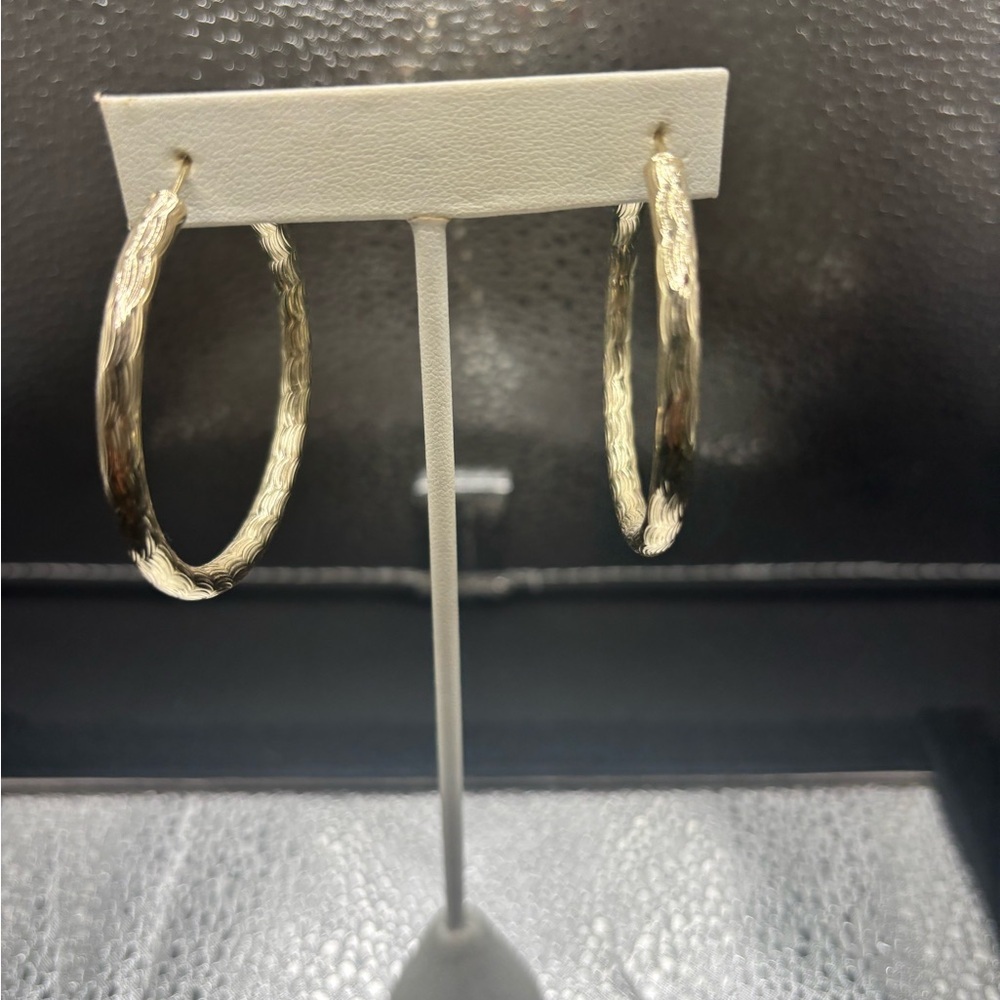 Elegant Large Gold Hoop Earrings